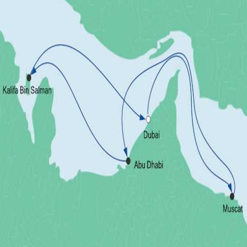Route AIDA Dubai